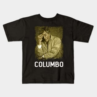 Columbo Unmasked Peter Falk's Unforgettable Investigator Kids T-Shirt